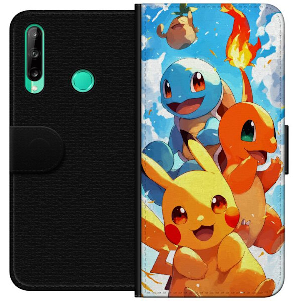 Huawei P40 lite E Tegnebogsetui Pocket Creatures - inspireret