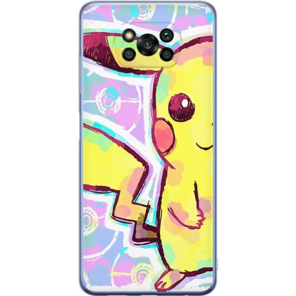 Xiaomi Poco X3 Pro Gennemsigtig cover Pikachu 3D
