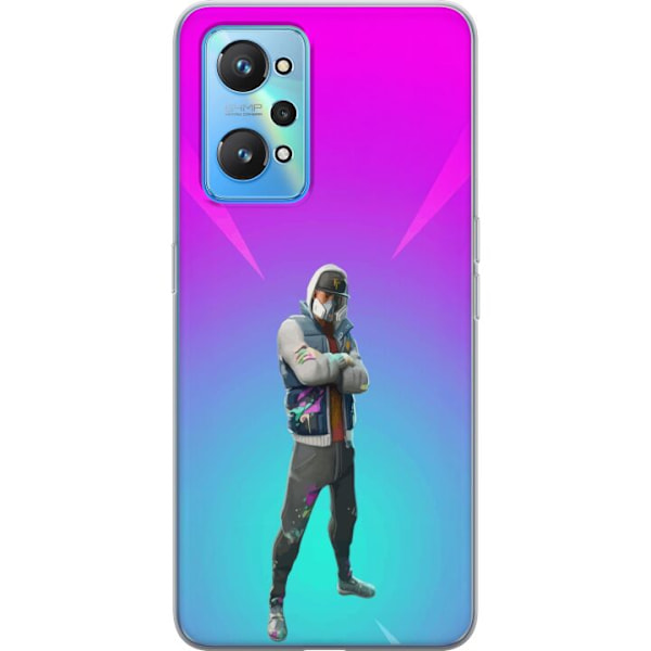 Realme GT Neo2 Läpinäkyvä kuori musta ritari fortnite