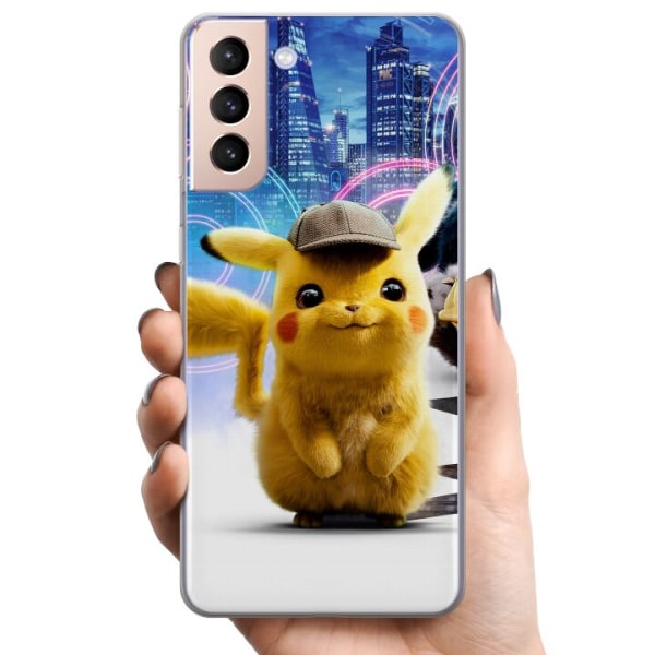 Samsung Galaxy S21+ 5G TPU Mobilcover Detektiv Pikachu