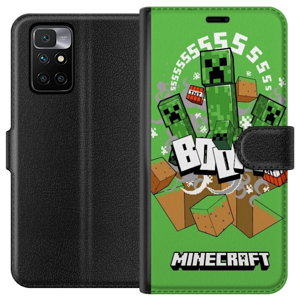 Xiaomi Redmi 10 Tegnebogsetui Minecraft Boom