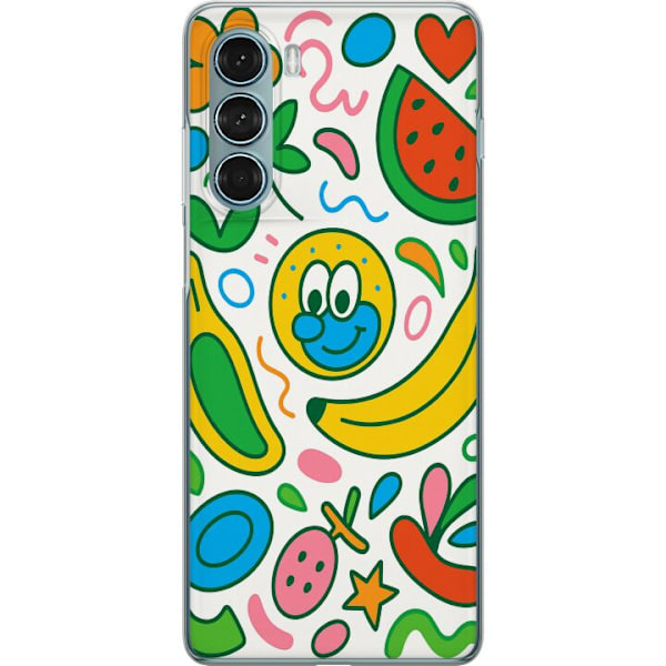 Motorola Moto G200 5G Gjennomsiktig deksel Sommerfuglslør