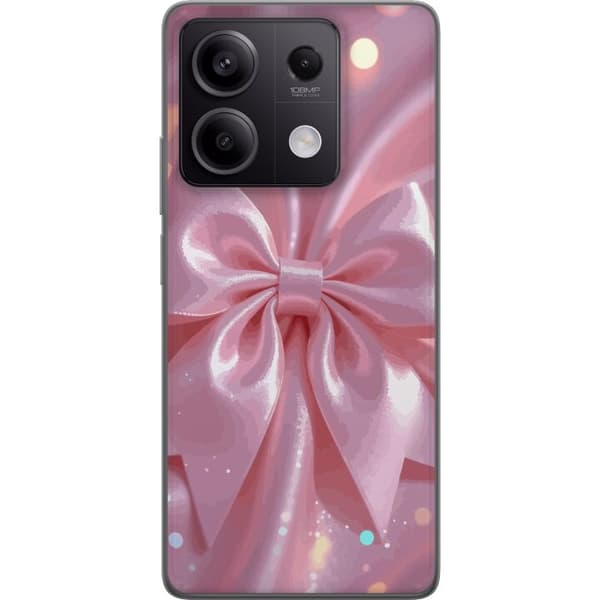 Kompatibelt Mobildeksel til Xiaomi Redmi Note 13 Pro Rosa silkerosett – Elegant glitrende bånd med lyseffekter
