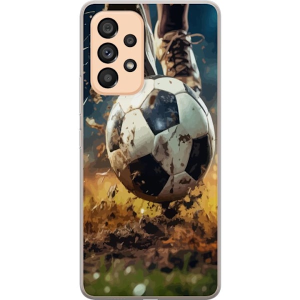 Samsung Galaxy A53 5G Genomskinligt Skal Fotboll