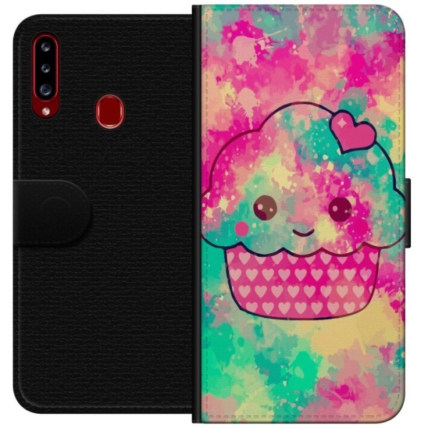 Samsung Galaxy A20s Tegnebogsetui Cupcake