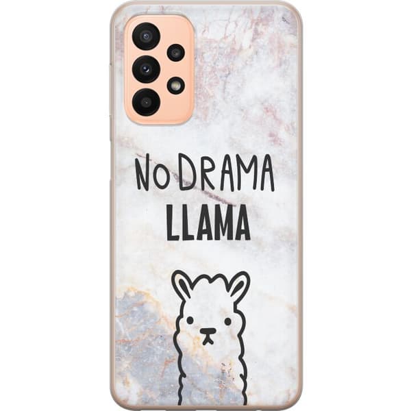 Kompatibelt Mobildeksel til Samsung Galaxy A23 Llama Marble