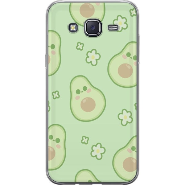 Samsung Galaxy J5 Gennemsigtig cover Avocado Sød