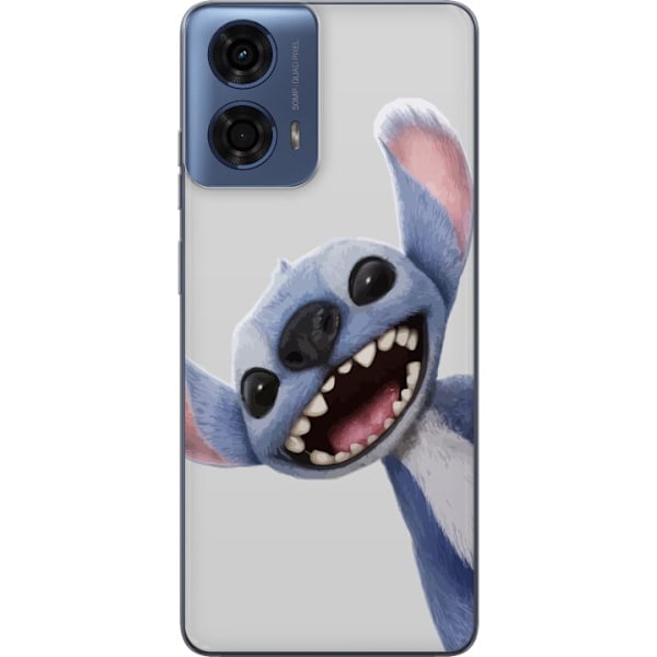 Motorola Moto G24 Gennemsigtig cover Stitch i fart - Kawaii-de