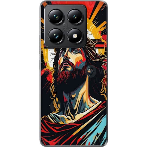 Xiaomi 14T Pro Läpinäkyvä kuori Jeesus ja Kortti - uskonnollinen motiivi syvällä symboliikalla