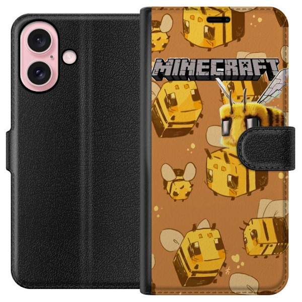 Apple iPhone 16 Lompakkokotelo Minecraft Bi