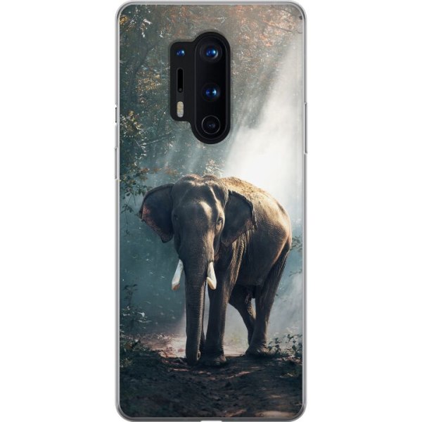OnePlus 8 Pro Gennemsigtig cover Elefant
