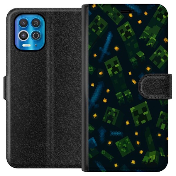 Motorola Edge S Plånboksfodral Minecraft Dungeons Mob