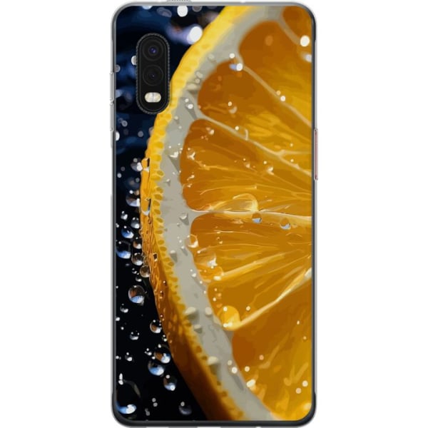 Samsung Galaxy Xcover Pro Genomskinligt Skal Apelsin