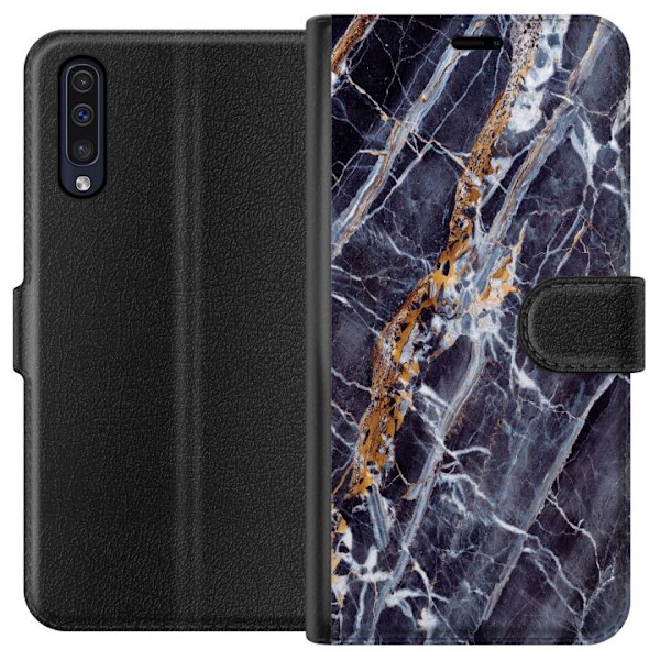 Samsung Galaxy A50 Lompakkokotelo Marmori