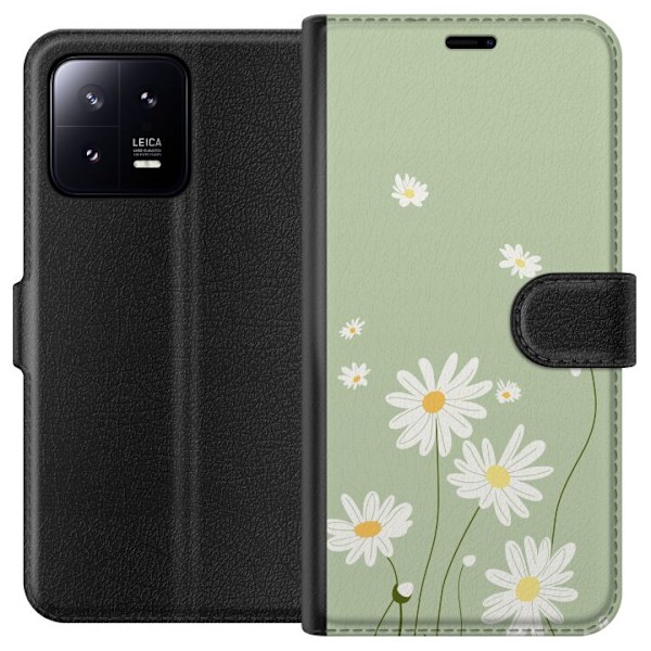 Xiaomi 13 Plånboksfodral Prästkragar – blommigt mönster i svensk sommarstil
