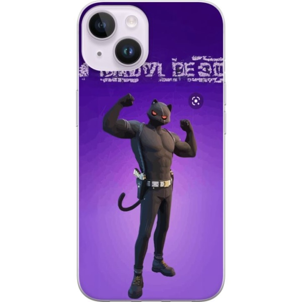 Apple iPhone 14 Genomskinligt Skal Fortnite - Meowscles