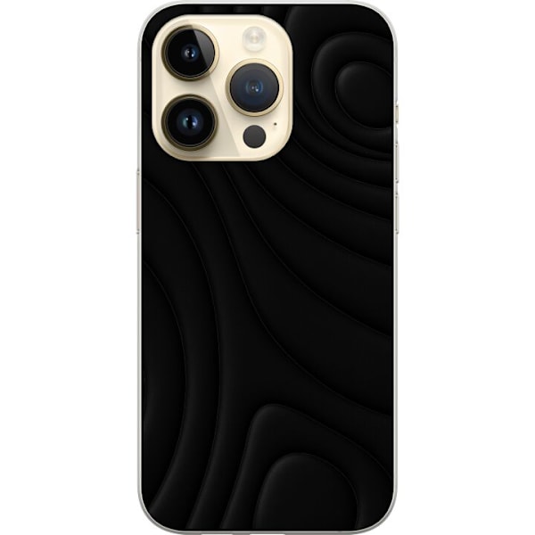 Apple iPhone 15 Pro Läpinäkyvä kuori Tummat Aallot