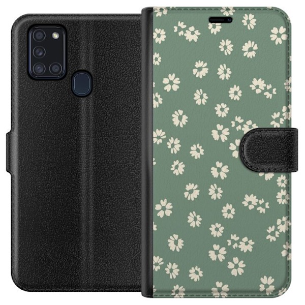 Samsung Galaxy A21s Plånboksfodral Blomsterdröm – färgglatt blommönster