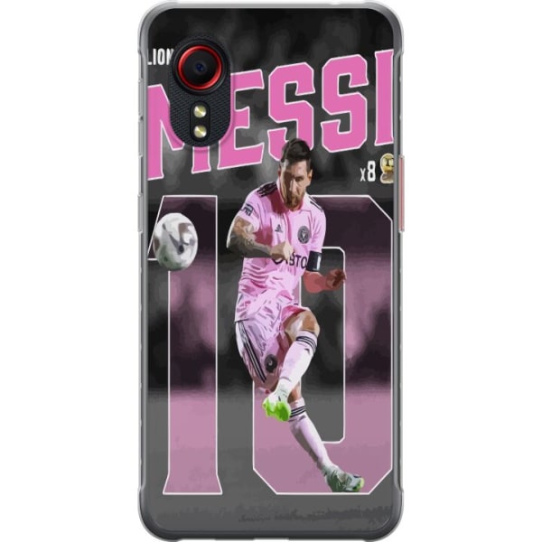 Samsung Galaxy Xcover 5 Genomskinligt Skal Lionel Messi - Rosa