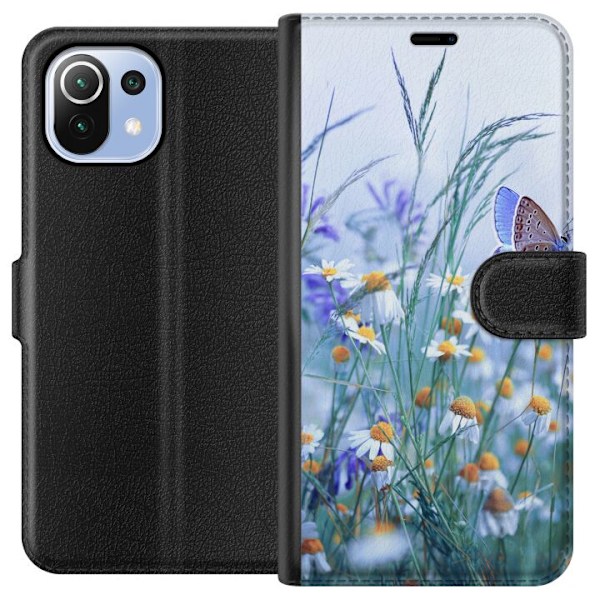 Xiaomi Mi 11 Lite Tegnebogsetui Blomster