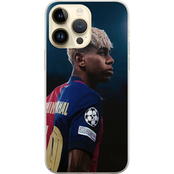 Apple iPhone 14 Pro Max Gennemsigtig cover Lamine Yamal - Barcelonas Wunderkind i fokus