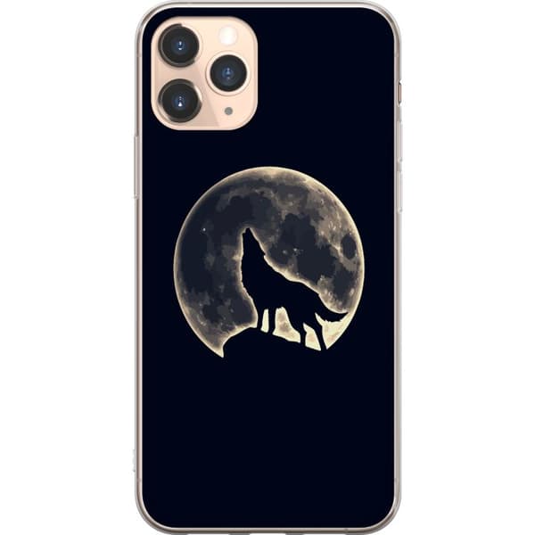 Kompatibelt Mobilskal till Apple iPhone 11 Pro Varg Måne