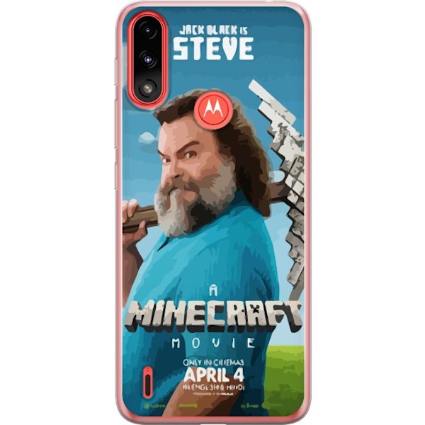 Motorola Moto E7 Power Läpinäkyvä kuori Minecraft-elokuva