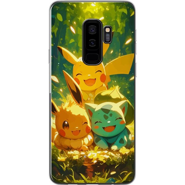 Samsung Galaxy S9+ Genomskinligt Skal Pixelmonster spelstil – färgstark design för retroälskande gamers