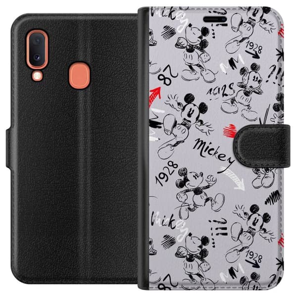 Kompatibelt Plånboksfodral till Samsung Galaxy A20e Disney mönster