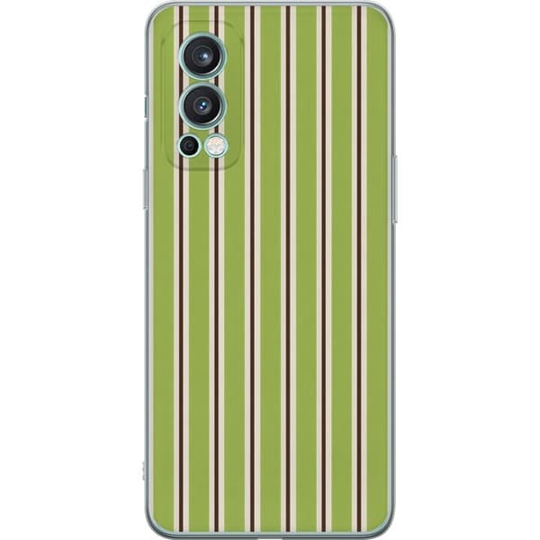 Kompatibelt Mobilskal till OnePlus Nord 2 5G Matcha Stripe grön