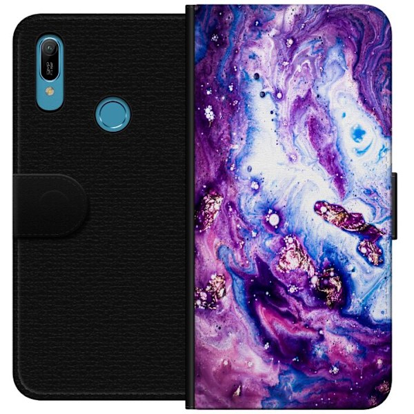 Huawei Y6 (2019) Tegnebogsetui Galakse Marmor