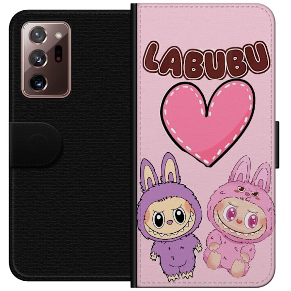 Samsung Galaxy Note20 Ultra Plånboksfodral Labubu Pink Monster