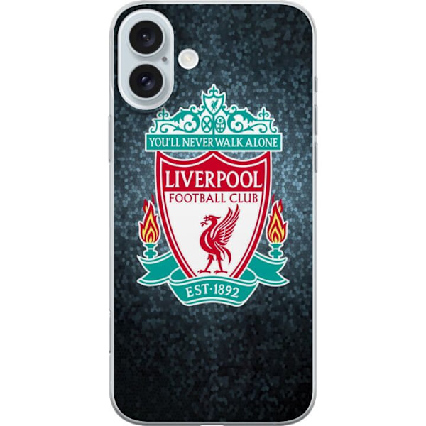 Apple iPhone 16 Plus Läpinäkyvä kuori Liverpoolin Jalkapall