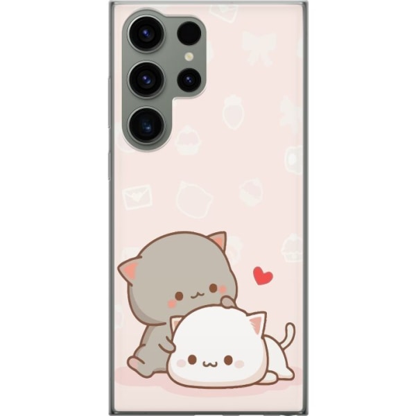 Samsung Galaxy S23 Ultra Läpinäkyvä kuori Kawaii