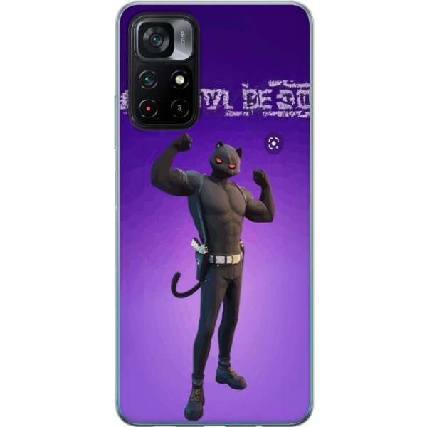 Xiaomi Poco M4 Pro 5G Gennemsigtig cover Fortnite - Meowscles
