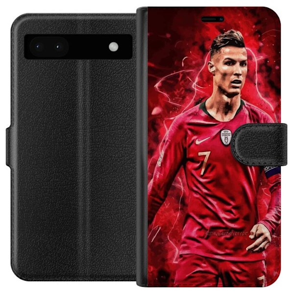 Google Pixel 6a Lompakkokotelo Ronaldon Taidot - CR7 Suunnitte