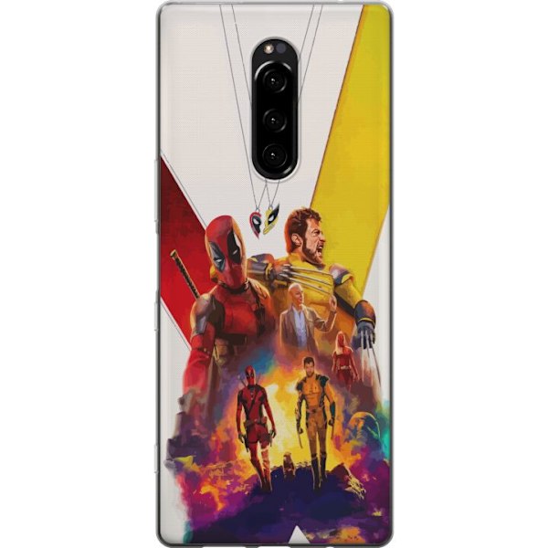 Sony Xperia 1 Läpinäkyvä kuori Wolverine Deadpool