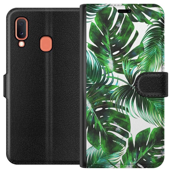 Samsung Galaxy A20e Lompakkokotelo Lehti