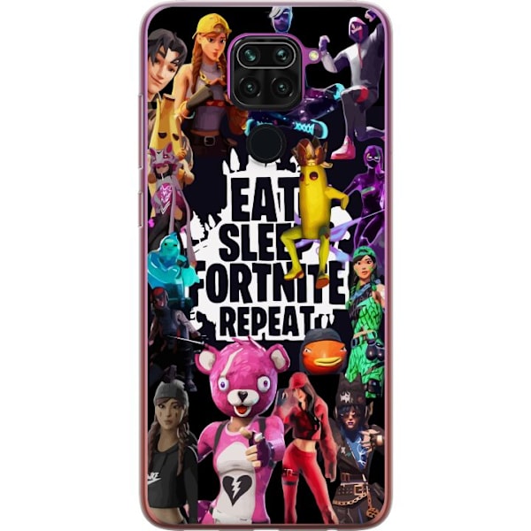 Xiaomi Redmi Note 9 Läpinäkyvä kuori Fortnite