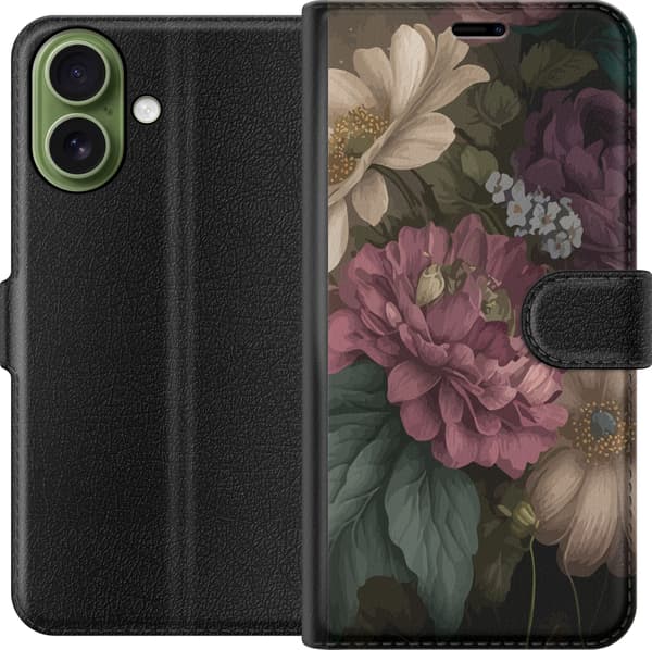 Kompatibelt Plånboksfodral till Apple iPhone 17 Blommor