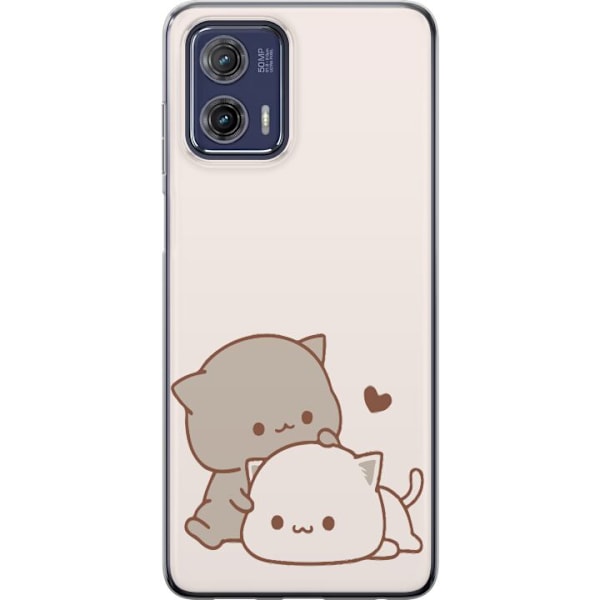 Motorola Moto G73 Gjennomsiktig deksel Kawaii Søte Katter