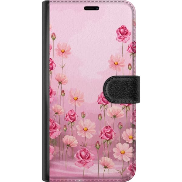 Kompatibel Tegnebogsetui til Apple iPhone 12 Kronbladsdrøm Blød blush