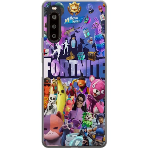 Sony Xperia 10 II Läpinäkyvä kuori Fortnite