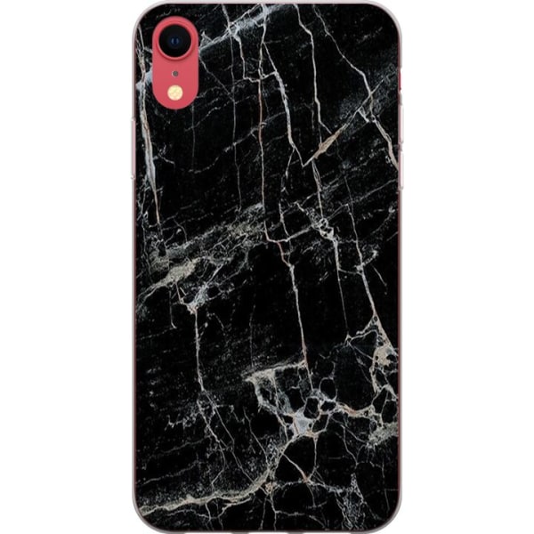 Apple iPhone XR Kuori / Matkapuhelimen kuori - Musta marmori