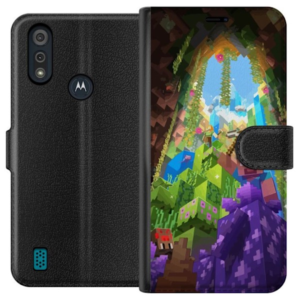 Motorola Moto E6i Tegnebogsetui Minecraft