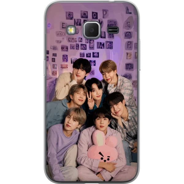 Kompatibel Mobilcover til Samsung Galaxy Core Prime BTS lilla