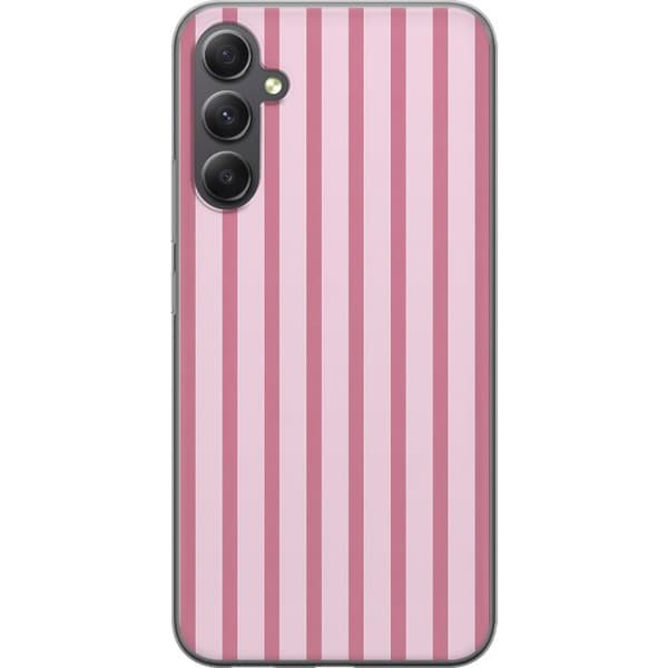 Kompatibelt Mobildeksel til Samsung Galaxy A16 5G Rosa striper rosa