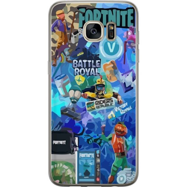 Samsung Galaxy S7 edge Läpinäkyvä kuori Fortnite