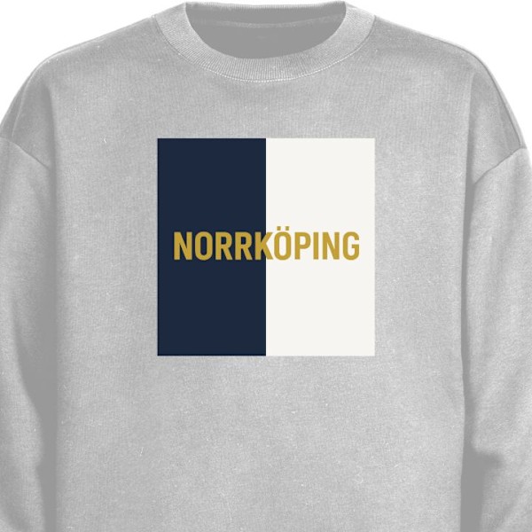 Sweatshirt för Barn | Mjuk & Klassisk Sweatshirt Norrköping – fotboll grå one size
