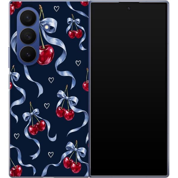 Kompatibelt Mobilskal till Samsung Galaxy Z Fold7 Nattkörsbär blå